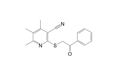 Nicotinonitrile, 4,5,6-trimethyl-2-(2-oxo-2-phenylethylsulfanyl)-