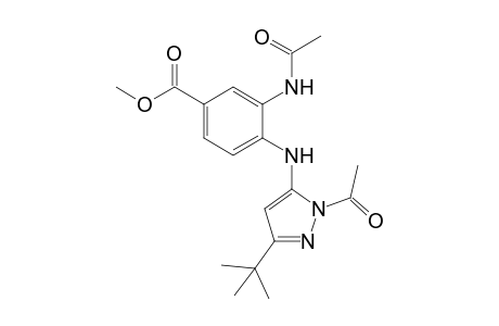 Methyl 3-acetamido-4-(1-acetyl-3-tert-butyl-1Hpyrazol-5-ylamino)benzoate