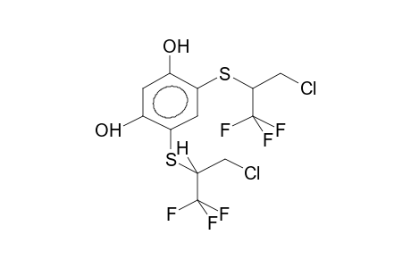 2,4-BIS(1,1,1-TRIFLUORO-3-CHLOROPROP-2-YLTHIO)-1,5-DIHYDROXYBENZENE