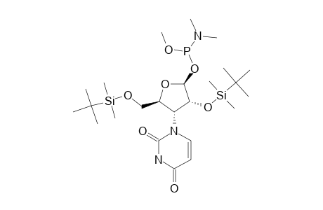 (R-p,S-p)-2',5'-bis-o-[(1,1-Dimethyletyl)-dimethylsilyl]-3'-o-[(dimethylamino)-methoxyphosphino]-uridine;isomer-#1