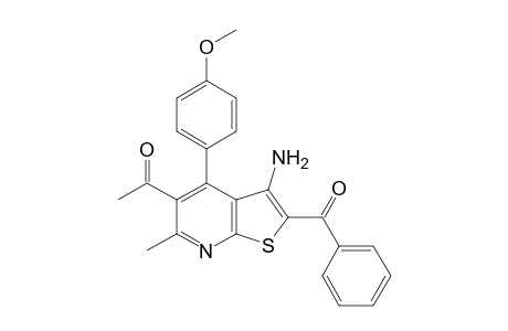 5-acetyl-3-amino-2-benzoyl-4-(p-methoxyphenyl)-6-methylthieno[2,3-b]pyridine