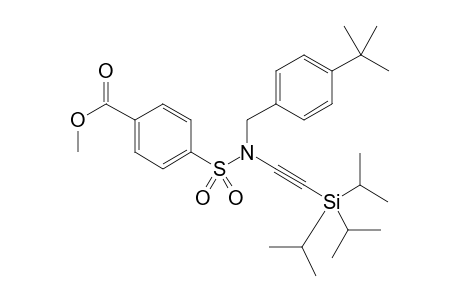 Methyl 4-(N-(4-(tert-butyl)benzyl)-N-((triisopropylsilyl)ethynyl)sulfamoyl)benzoate