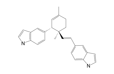 CAULINDOLE-A;(3,4-TRANS)-3-(5'-INDOLYL)-1,4-DIMETHYL-4-[ETHYL-2-(5''-INDOLYL)-ENYL]-CYCLOHEX-1-ENE