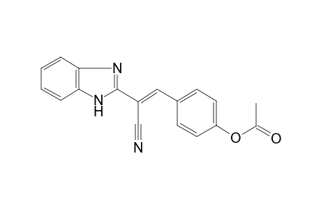 4-[2-(1H-benzimidazol-2-yl)-2-cyanoethenyl]phenyl acetate