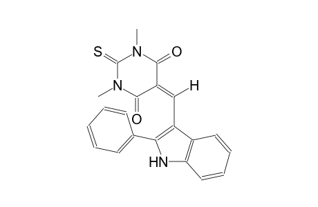 1,3-dimethyl-5-[(2-phenyl-1H-indol-3-yl)methylene]-2-thioxodihydro-4,6(1H,5H)-pyrimidinedione