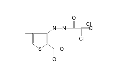 4-methyl-3-[2-(trichloroacryloyl)hydrazino]-2-thiophenecarboxylic acid, methyl ester