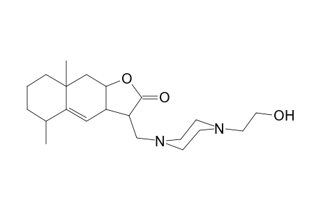 3-[4-(2-Hydroxy-ethyl)-piperazin-1-ylmethyl]-5,8a-dimethyl-3a,5,6,7,8,8a,9,9a-octahydro-3H-naphtho[2,3-b]furan-2-one