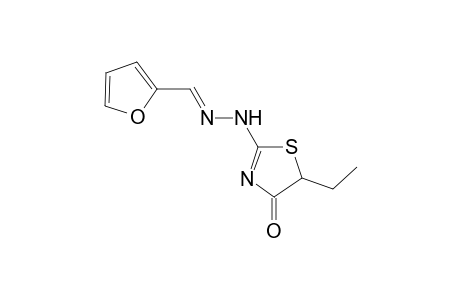 2-Furaldehyde (5-ethyl-4-oxo-4,5-dihydro-1,3-thiazol-2-yl)hydrazone