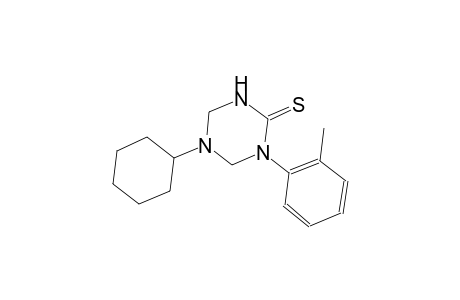 5-cyclohexyl-1-(2-methylphenyl)tetrahydro-1,3,5-triazine-2(1H)-thione