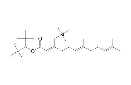 2,6,10-Dodecatrienoic acid, 7,11-dimethyl-3-[(trimethylsilyl)methyl]-, 1-(1,1-dimethylethyl)-2,2-dimethylpropyl ester, (Z,E)-