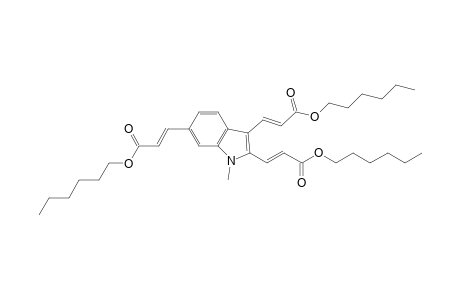 Trihexyl 3,3',3''-(1-methyl-1H-indole-2,3,6-triyl)triacrylate