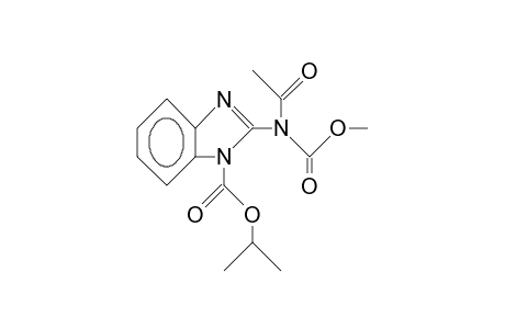 2-(acetyl-carbomethoxy-amino)benzimidazole-1-carboxylic acid isopropyl ester