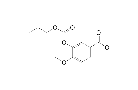 Isovanillic acid, o-(N-propyloxycarbonyl)-, methyl ester