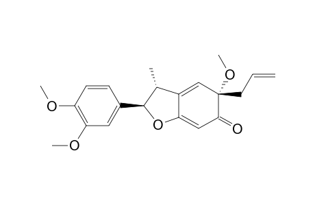 (7R,8R,1'S)-DELTA-(8')-1',6'-DIHYDRO-1',3,4-TRIMETHOXY-6'-OXO-7.O.4,8.3'-LIGNAN