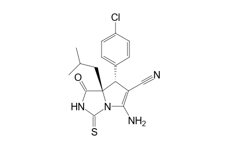 (7R,7aS)-5-Amino-7-(4-chlorophenyl)-7a-isobutyl-1-oxo-3-thioxo-2,3,7,7a-tetrahydro-1H-pyrrolo[1,2-c]imidazole-6-carbonitrile