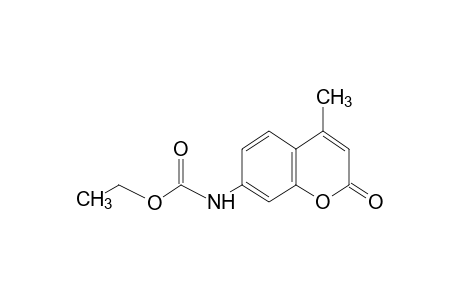 4-methyl-2-oxo-2H-1-benzopyran-7-carbamic acid, ethyl ester