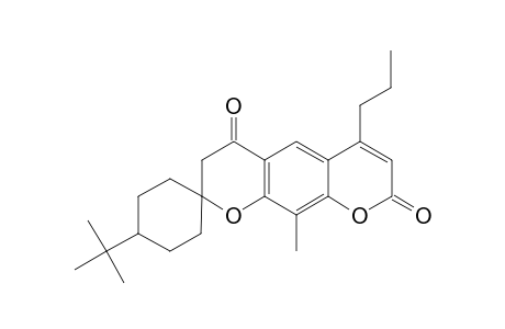 4-(tert-butyl)-10'-methyl-6'-propyl-3'H-spiro[cyclohexane-1,2'-pyrano[3,2-g]chromene]-4',8'-dione