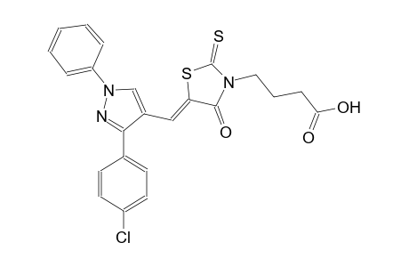 3-thiazolidinebutanoic acid, 5-[[3-(4-chlorophenyl)-1-phenyl-1H-pyrazol-4-yl]methylene]-4-oxo-2-thioxo-, (5Z)-