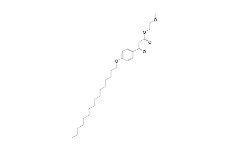 [p-(hexadecyloxy)benzoyl]acetic acid, 2-methoxyethyl ester