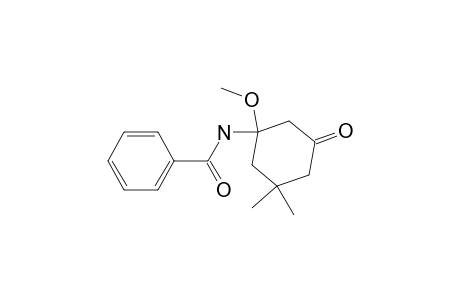 N-(1-Methoxy-5,5-dimethyl-3-oxocyclohex-1-yl)benzamide