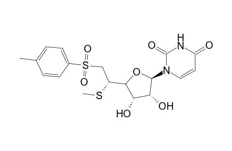 1-[5,6-Dideoxy-5-(S)-methylthio-6-(p-toluenesulfonyl)-.beta.-D-ribo-hexofuranosyl]uracil