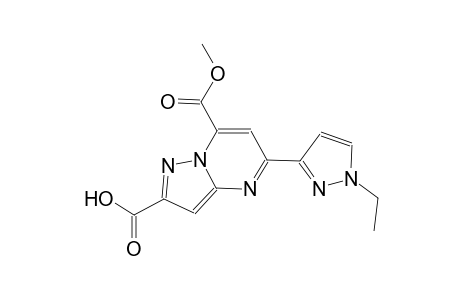 pyrazolo[1,5-a]pyrimidine-2,7-dicarboxylic acid, 5-(1-ethyl-1H-pyrazol-3-yl)-, 7-methyl ester