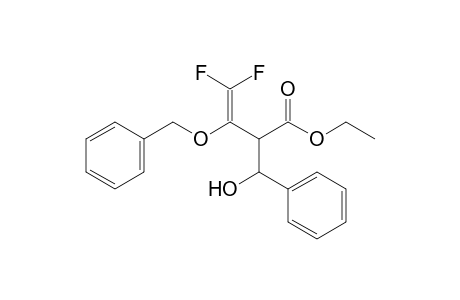 anti-Ethyl 3-Difluoromethylene-3-benzyloxy-2-(.alpha.-hydroxybenzyl)propanoate