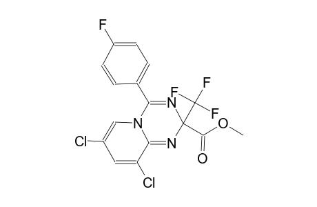 7,9-Dichloro-4-(4-fluoro-phenyl)-2-trifluoromethyl-2H-pyrido[1,2-a][1,3,5]triazine-2-carboxylic acid methyl ester