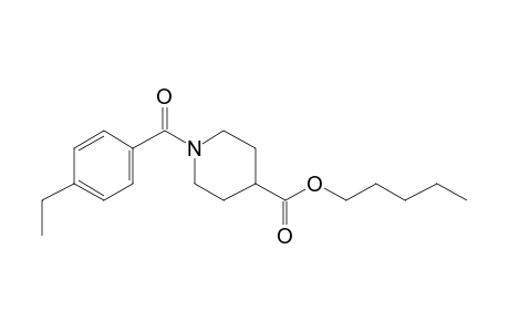 Isonipecotic acid, N-(4-ethylbenzoyl)-, pentyl ester