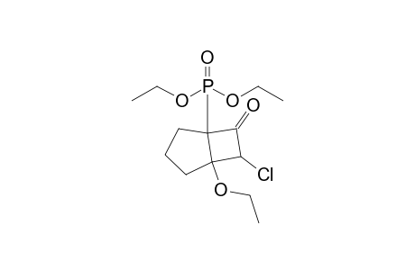 7-Chloranyl-5-diethoxyphosphoryl-1-ethoxy-bicyclo[3.2.0]heptan-6-one