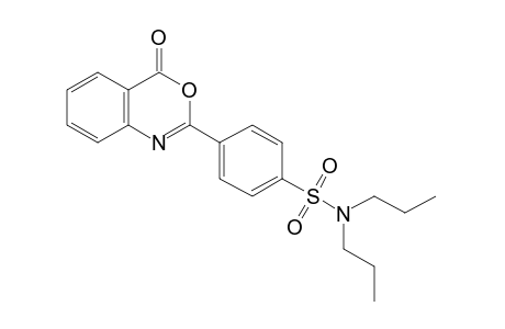 N,N-dipropyl-p-(4-oxo-4H-3,1-benzoxazin-2-yl)benzenesulfonamide