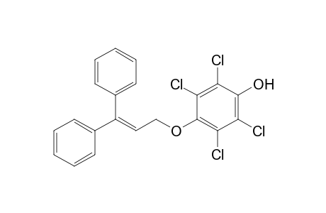 1-(3,3-DIPHENYLPROP-2-ENYLOXY)-4-HYDROXY-2,3,5,6-TETRACHLOROBENZENE