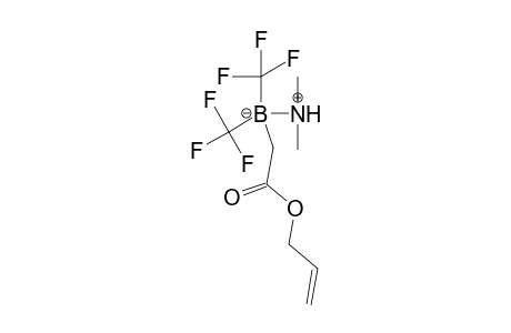 Dimethylamine(N-B)(allyloxycarbonylmethyl)bis(trifluoromethyl)borane