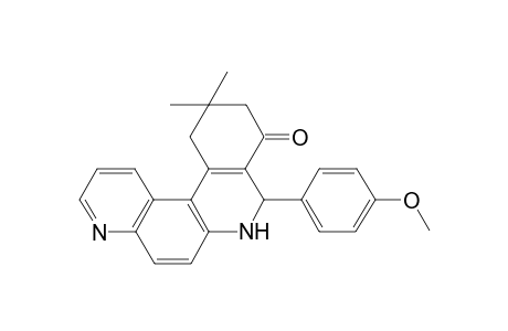 8-(4-Methoxyphenyl)-11,11-dimethyl-8,10,11,12-tetrahydrobenzo[a][4,7]phenanthrolin-9(7H)-one