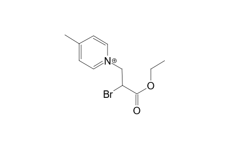 1-(2-Bromo-3-ethoxy-3-oxopropyl)-4-methylpyridinium