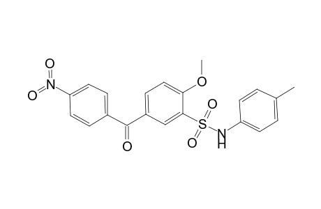 2-Methoxy-N-(4-methylphenyl)-5-(4-nitrobenzoyl)benzenesulfonamide