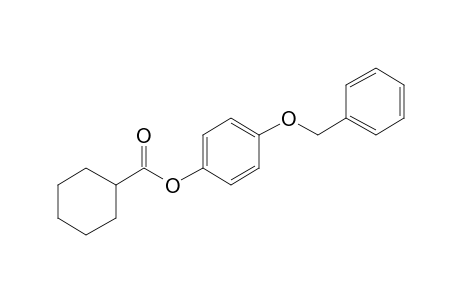 Cyclohexanecarboxylic acid, 4-benzyloxyphenyl ester