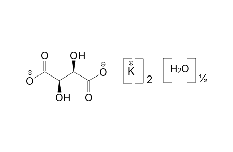 L-(+)-tartaric acid, dipotassium salt, hemihydrate