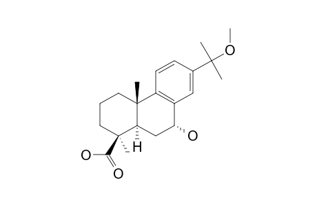 AQUILARABIETIC_ACID_I;7-ALPHA-HYDROXYABIETA-15-METHOXY-8,11,13-TRIEN-18-OIC_ACID