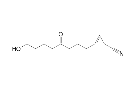 2-(8'-Hydroxy-4'-oxooctyl)-2-cyclopropene-1-carbonitrile