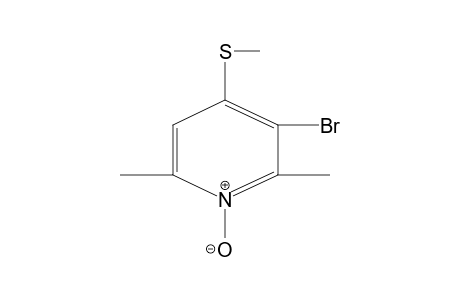 3-BROMO-4-METHYLTHIO-2,6-DIMETHYLPYRIDINE-N-OXIDE