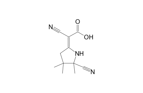 Cyano-(5-cyano-4,4,5-trimethyl-pyrrolidin-2-ylidene)-acetic acid