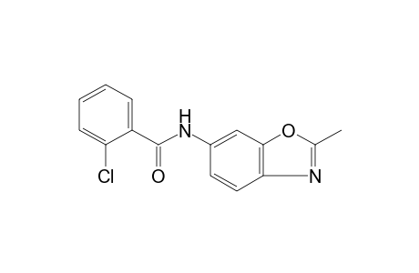 o-chloro-N-(2-methyl-6-benzoxazolyl)benzamide