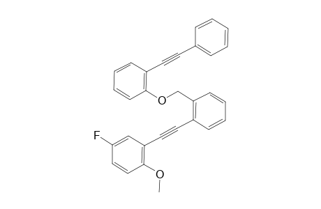 4-Fluoro-1-methoxy-2-((2-((2-(phenylethynyl)phenoxy)methyl)phenyl)ethynyl)benzene