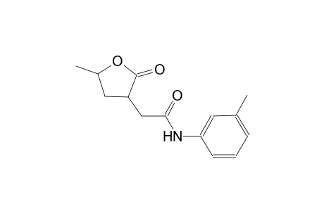 2-(5-methyl-2-oxotetrahydro-3-furanyl)-N-(3-methylphenyl)acetamide