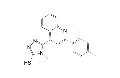 5-[2-(2,4-dimethylphenyl)-4-quinolinyl]-4-methyl-4H-1,2,4-triazole-3-thiol