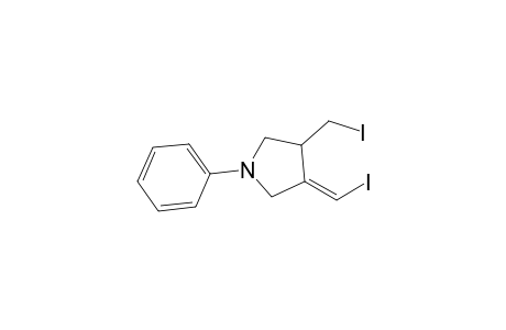 3-Iodomethyl-4(E)-iodomethylene-1-phenylpyrrolidine
