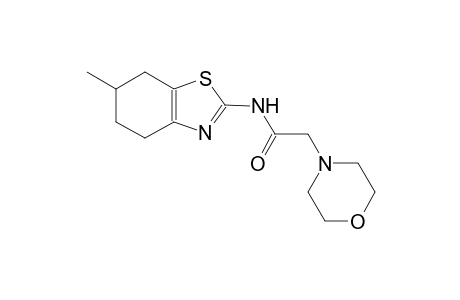 N-(6-methyl-4,5,6,7-tetrahydro-1,3-benzothiazol-2-yl)-2-(4-morpholinyl)acetamide