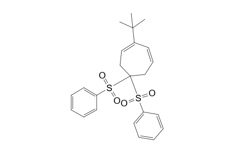 2-tert-Butyl-6,6-bis(phenylsulfonyl)cyclohepta-1,3-diene