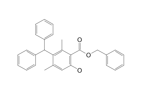 Benzyl 3-diphenylmethyl-6-hydroxy-2,4-dimethylbenzoate